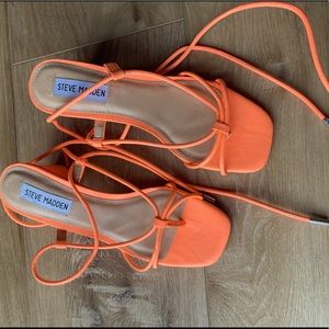 Steve Madden lace up heel sandals- never worn